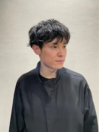 ショート パーマ メンズ grAt所属・森 真伊希のヘアスタイル