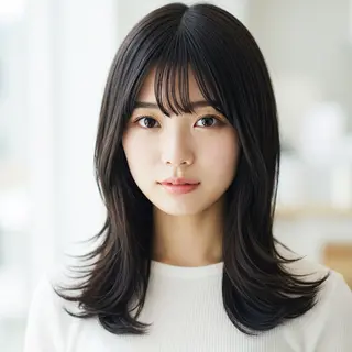 セミロング 似合わせボブ✖️ 韓国レイヤー✨小関のヘアスタイル