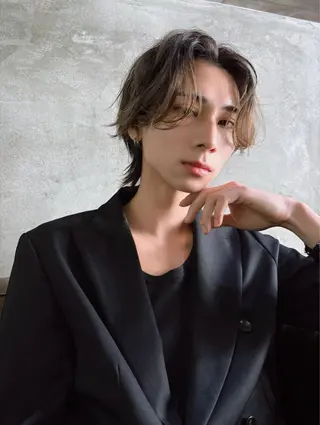 パーマ メンズ ハイトーン/アレンジ 🎀アオイ🎀のヘアスタイル