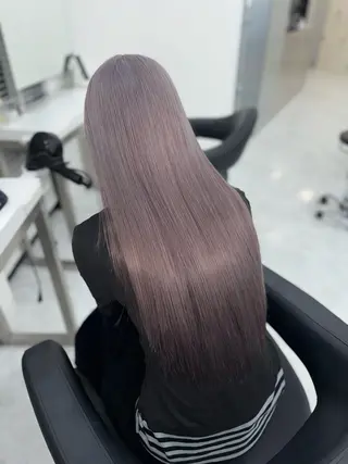 カラー ハイトーン/透明感 艶カラー/SAKI‎のヘアスタイル