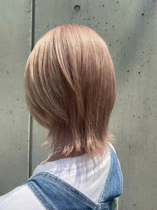 ミディアム カラー パーマ ヘアアレンジ メンズ マツエク・マツパ アイブロウ beauty: beast 中目黒店のヘアスタイル