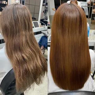 ロング カラー 🌈本物の髪質改善 森田涼平のヘアスタイル