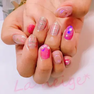 ネイル La neige* yuki 🥯🍑のネイルデザイン