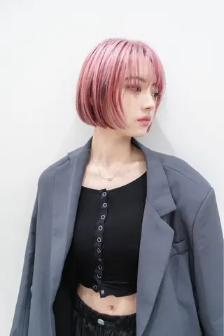 ショート カラー 似合わせカット🫧 /パーマRINAのヘアスタイル