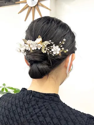 セミロング カラー ヘアアレンジ HIROKO / 透明感暖色カラー🎀のヘアスタイル