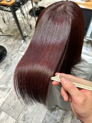 セミロング 新宿透明感カラー藤田 大樹のヘアスタイル