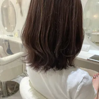 ミディアム カラー Chiho / 梅田 / ボブ/ パーマのヘアスタイル