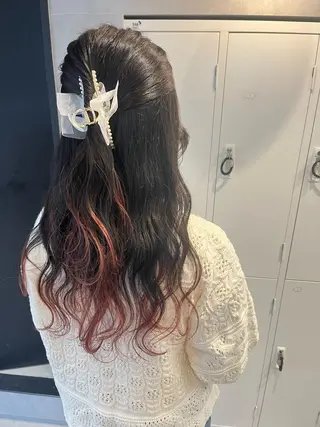 ロング カラー ヘアアレンジ マンツーマン美容師 🫧‪久保友華菜🫧のその他イメージ