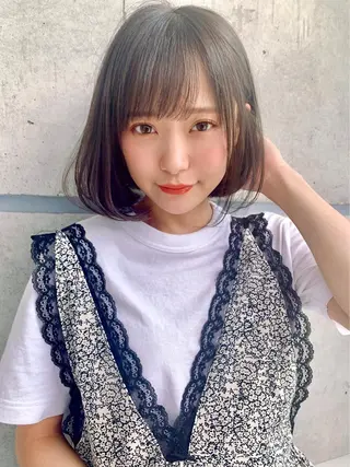 ミディアム カラー パーマ ♡モテ髪/似合わせ♡ 透明感/JUICE♡のヘアスタイル