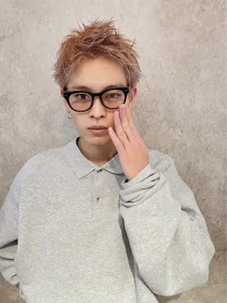 ショート カラー パーマ ヘアアレンジ メンズ ショートヘア原宿 fifth コシのヘアスタイル