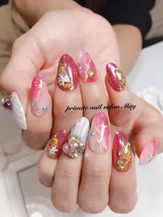 ロング ネイル nailsalon mayのネイルデザイン