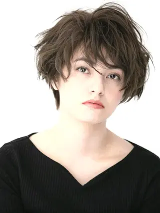 ショート Endearing 銀座/レイヤーカットのヘアスタイル