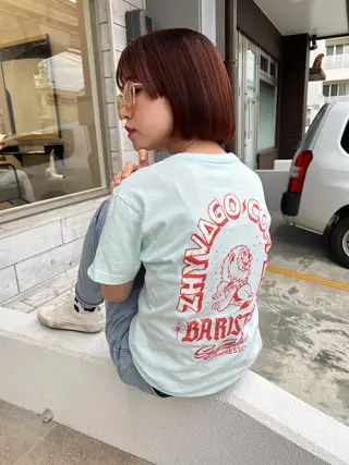 ショート カラー テトネ タカシのヘアスタイル