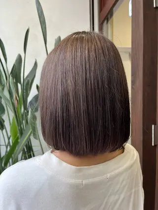 ショート カラー 透明感/低ダメージ インナー🩵角田紗雪のヘアスタイル