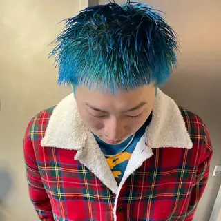 ショート カラー メンズ 花香竜太/エクステ /ハイトーンカラーのヘアスタイル