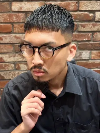 ショート カラー パーマ メンズ 松永 望愛のヘアスタイル