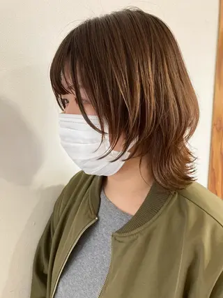 セミロング カラー 🌸髪質改善特化🌸 店長　ゆうやのヘアスタイル