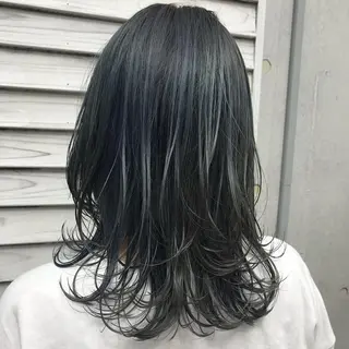 ミディアム カラー 🪭risa 暖色/レイヤー🪭のヘアスタイル