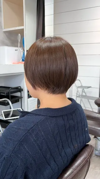 ショート カラー 似合わせ/前髪カット /店長   村上直也のヘアスタイル