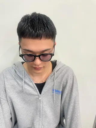 ショート カラー パーマ メンズ アイブロウ メンズ特化🟡個室 口コミ高評価🟡三澤のヘアスタイル