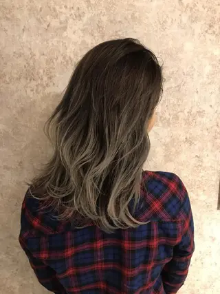 ミディアム カラー hair salon darts所属・髪質改善/美髪ケア ✨岡野右京のヘアスタイル