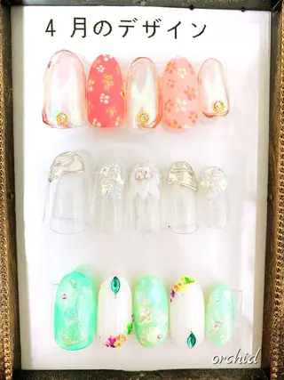 ネイル orchid ♡オーキッドのネイルデザイン