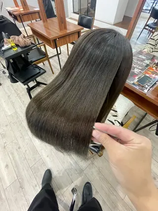 ロング Lucca Lance経堂店【ルッカランス】所属・美髪矯正/髪質改善/ 福崎航平のヘアスタイル