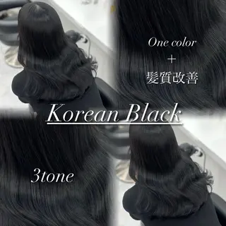 ロング カラー ヘアアレンジ 韓国レイヤーカット /韓国トレンドカラーのヘアスタイル