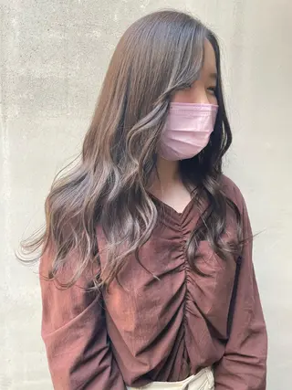 ロング カラー 京都美容師 塩のヘアスタイル