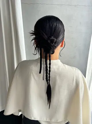 ロング ヘアアレンジ はしもと みおのヘアスタイル