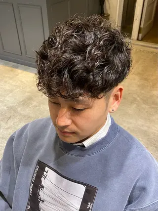 メンズ メンズパーマ/鈴木 雅也/メンズカットのヘアスタイル