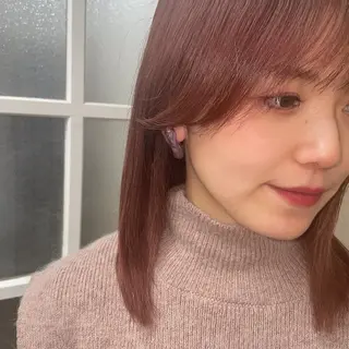 ミディアム カラー hair slon 2co所属・堀谷 彩花のヘアスタイル