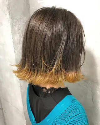 ショート カラー ヘアアレンジ 遠藤 拓馬のヘアスタイル
