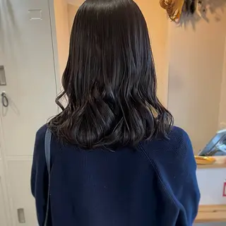 セミロング カラー ボブ/透明感カラー /坂口恵梨子のヘアスタイル