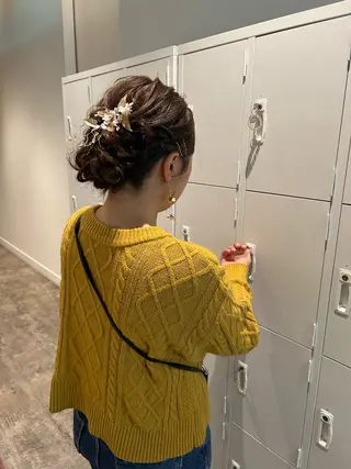 セミロング ヘアアレンジ CURIO/南船場 /RIN💈🍎のヘアスタイル