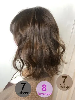 ミディアム カラー 韓国ヘア/レイヤー/ 暖色カラー/ Aiのヘアスタイル