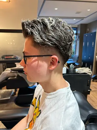 ショート カラー BARBER SHOP 涼所属・清水 大生のヘアスタイル