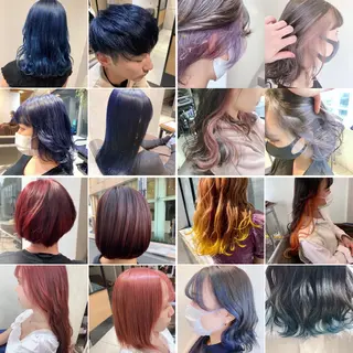 カラー 🌿earth亀有店 【緑髪のノブ】🌿のヘアスタイル