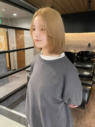 ミディアム Wカラー/レイヤーカ ット/韓国/デザインのヘアスタイル