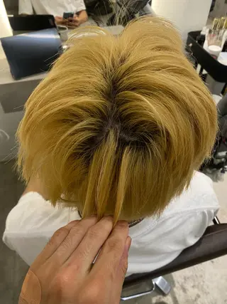 ショート カラー カットモデル FILMSりくのヘアスタイル