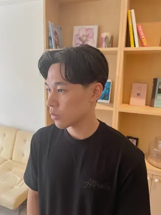 ショート パーマ メンズ ‪🌿パーマ大好評 メンズヘア🌿ワタルのヘアスタイル