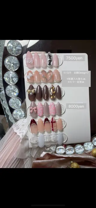 ネイル 23時まで❤︎韓国、 ワンホンネイルのネイルデザイン