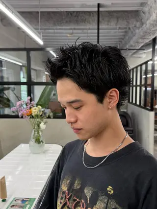 ショート メンズ 豊崎 佑輔のヘアスタイル