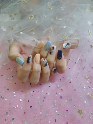 ネイル 🦋ネイルサロン ブラン🌈ゆりのネイルデザイン