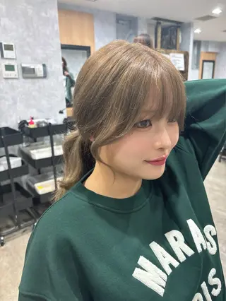 カラー La fith hair ray 札幌店所属・顔まわり/W カラー/リョウのヘアスタイル