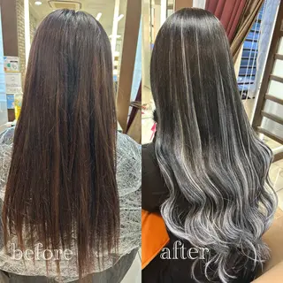 カラー ハイトーン👱‍♀️ エクステ/彩花のヘアスタイル