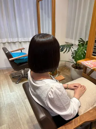 ショート カラー RINNO🌷艶髪/ 透明感&艶カラーのヘアスタイル