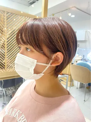 ショート カラー 安永 涼のヘアスタイル