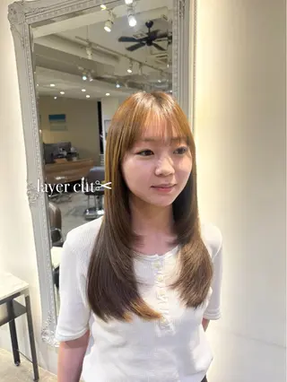 ロング GLAD所属・ナガヤマ ミユのヘアスタイル