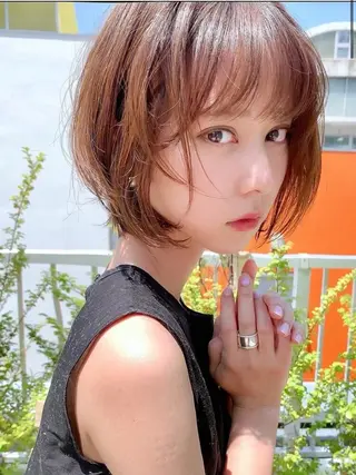 ショート カラー ヘアアレンジ メンズ 大西 れいやのヘアスタイル